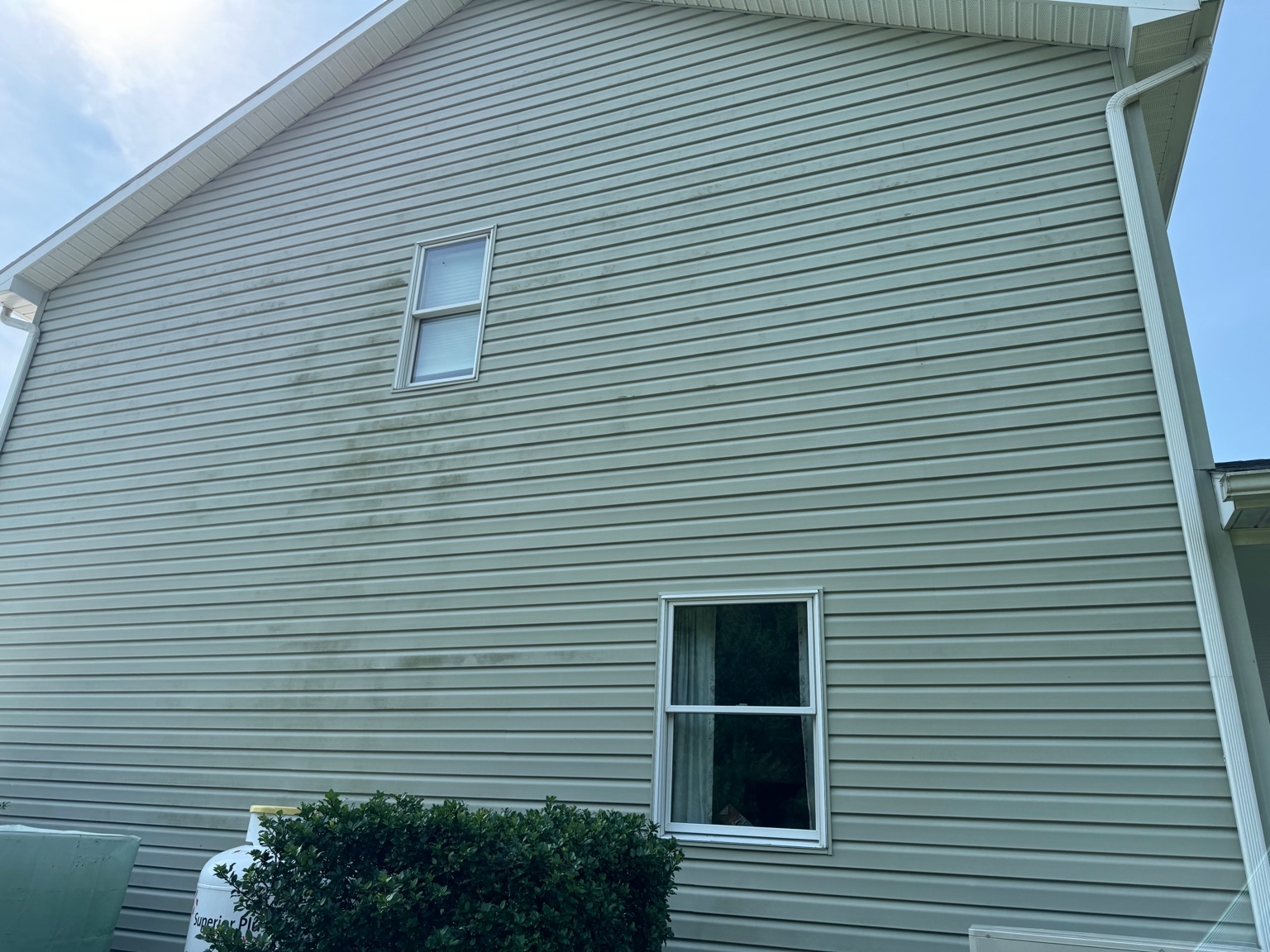 Clean concrete after cleaning