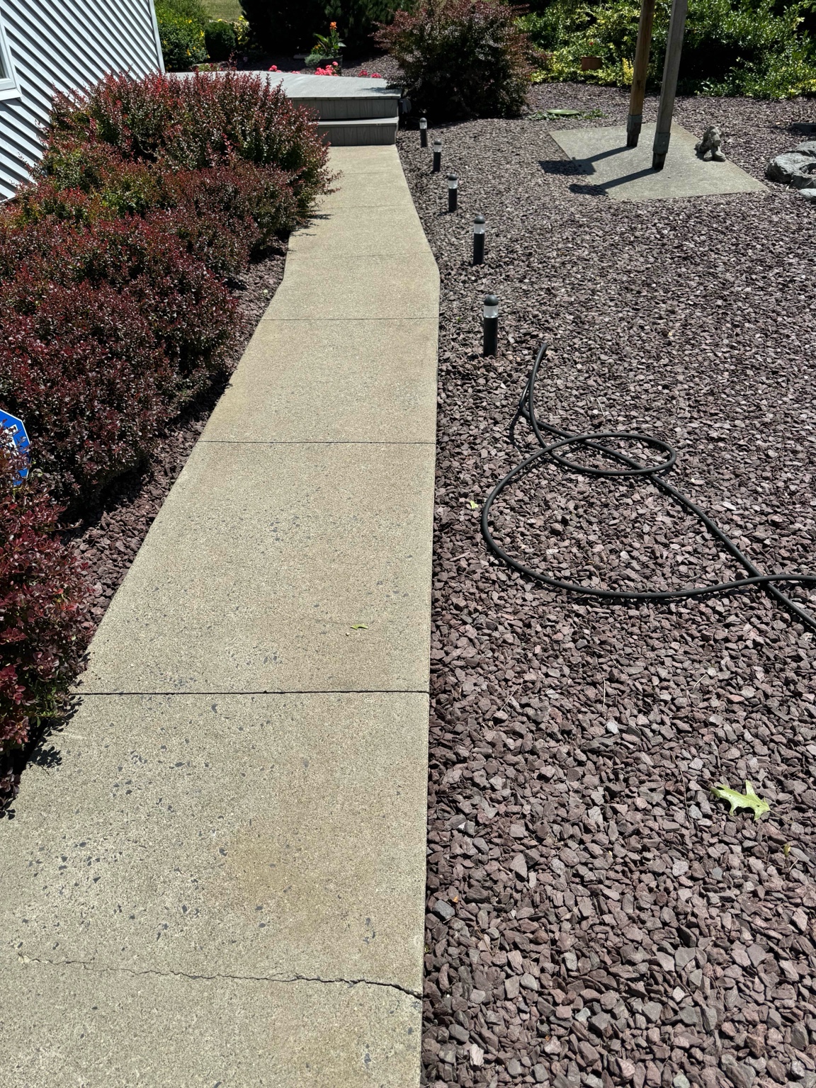 Clean siding after wash