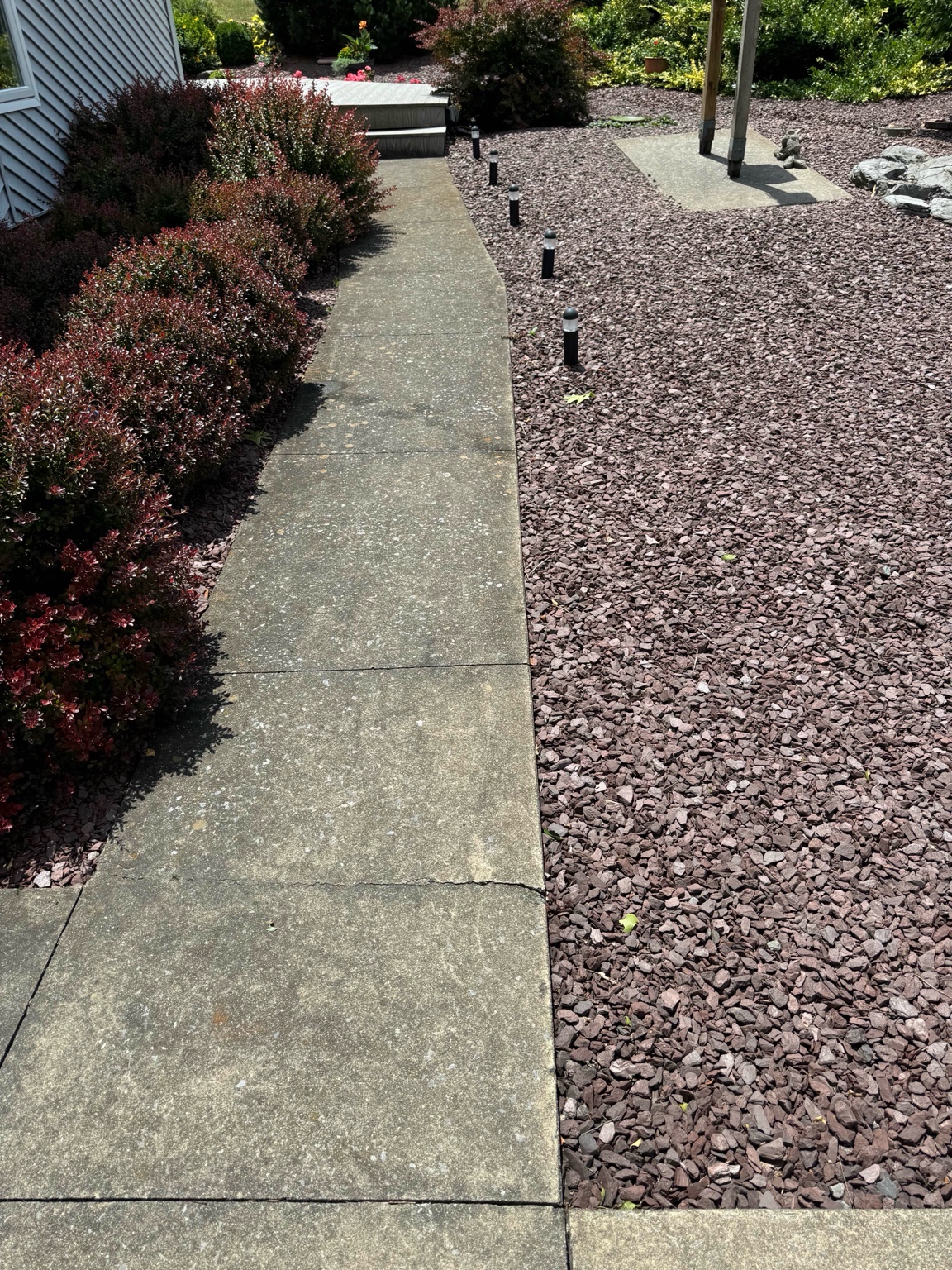 Dirty siding before wash